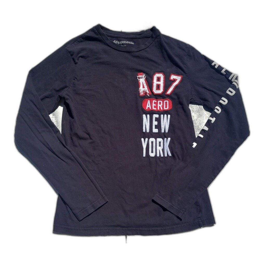 Vintage Aeropostale long sleeve Embroidered Shirt A87 New York